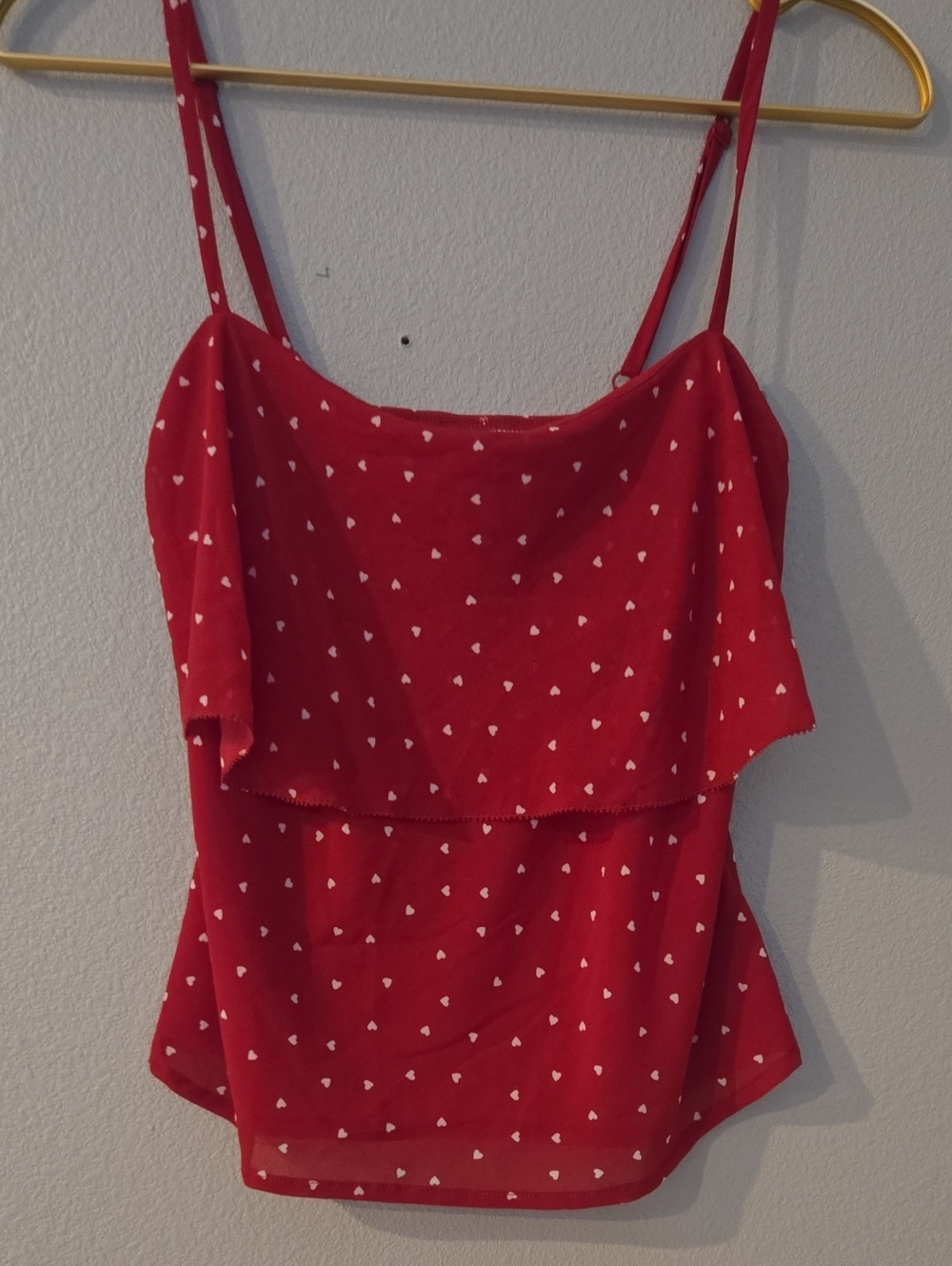 wild fable Red Polka Dot Ruffle Midi Skirt And Matching Top - Picture 2 of 3